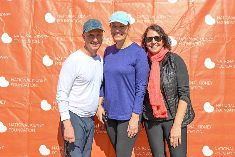 Attending the event are (l-r) Blair and Missy Jones and Kathy McGuiness. Missy received a kidney donation from former Speaker of the House Rep. Pete Schwartzkopf, D-Rehoboth Beach.