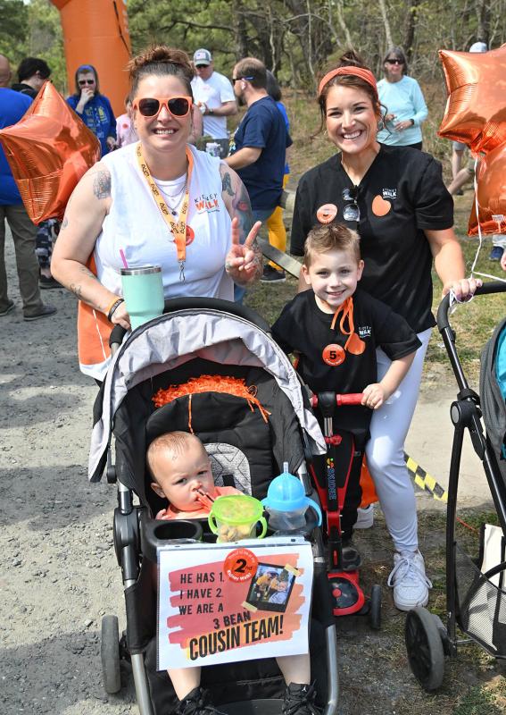 Morgan Kemp, top right, celebrates her son Dawson Davis, 5, along with his aunt Jordan Davis and her son RJ Ridgeway, 18 months.