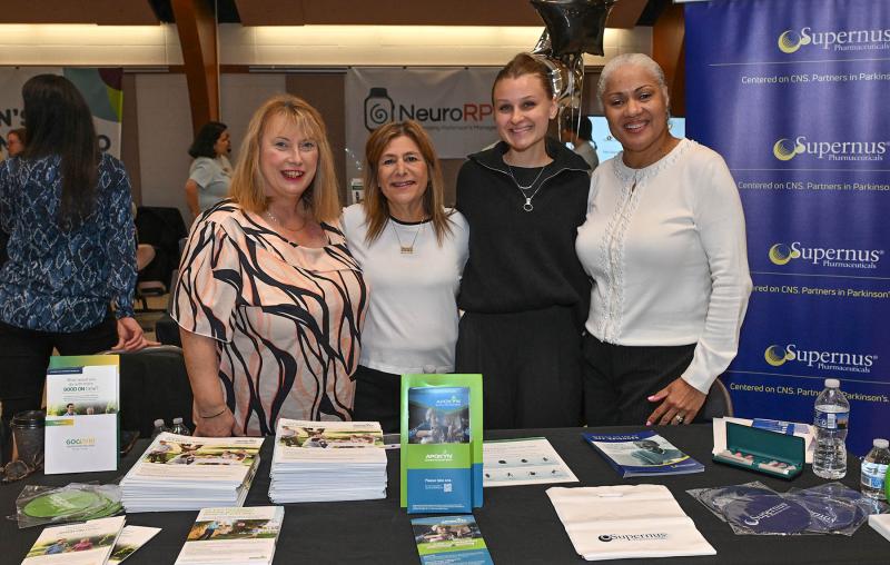 Repping Supernus Pharmaceuticals are (l-r) Michelle Lane, Susan Sapir-Fields, Brittany Alling and Charice Williams.