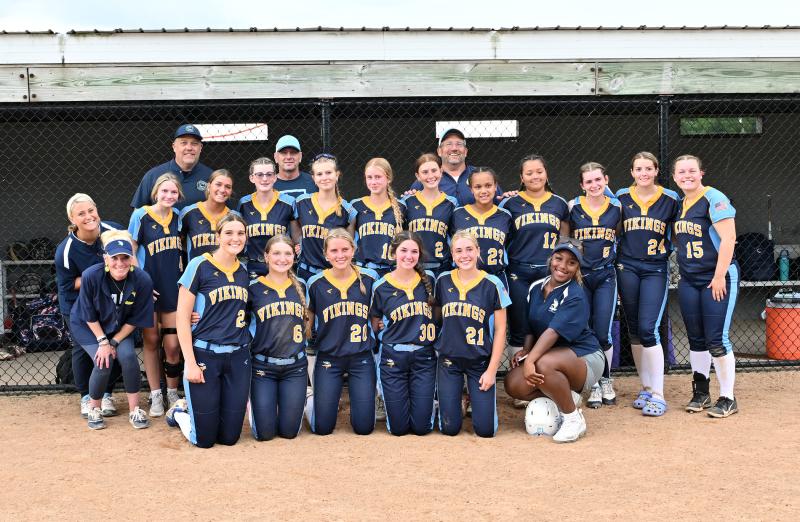 The 2024 Cape softball team finishes the season at 16-5 with an appearance in the DIAA semifinals. Shown in back are (l-r) coach Chuck Hudson, coach Chris Calciano and head coach Mike Tkach. In center are coach Sydney Ostroski, coach Allison Sullivan, Abi Crouch, Milena Buehler, Madison Lubiniecki, Alivia Longo, Olivia Mekulski, Eden Frederick, Natalya Roundtree, Jay’Lyn Slater, Reilly Fagles-Carey, Kenna Justice and Alivia Heers. In front are Hayden Hudson, Ava Calciano, Bri Windish, Olivia Brittingham, Abby Marsh and coach Kaniah James. DAN COOK PHOTOS