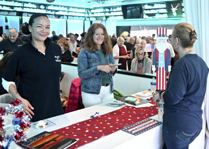 Representing Meals on Wheels are (l-r) Eileen Mateo, volunteer coordinator; Amy Boegner, client meal coordinator; and Tina Rice, office manager.