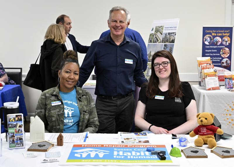 Representing Habitat for Humanity Sussex County are (l-r) Keshia Miller, John Houk and Katie Millard.