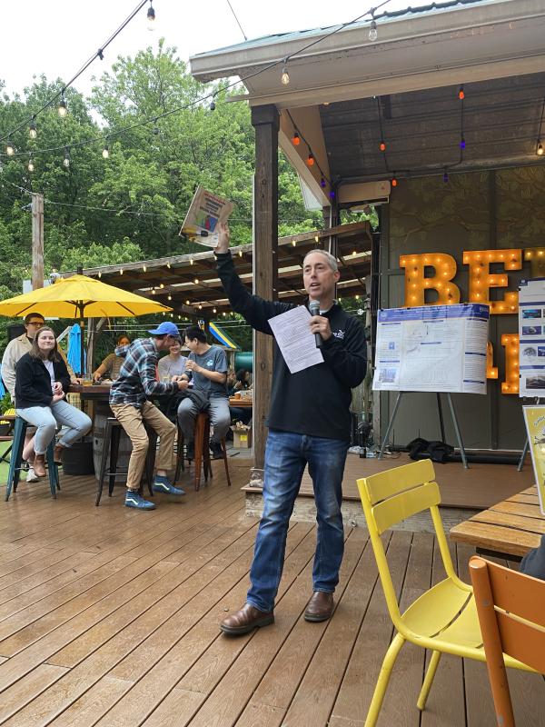 Host Chris Petrone of the Delaware Sea Grant program suggests participants read “Delaware Homeowners Handbook to Prepare for Natural Hazards” by the Delaware Emergency Management Agency, the Department of Natural Resources and Environmental Control, and Delaware Sea Grant.