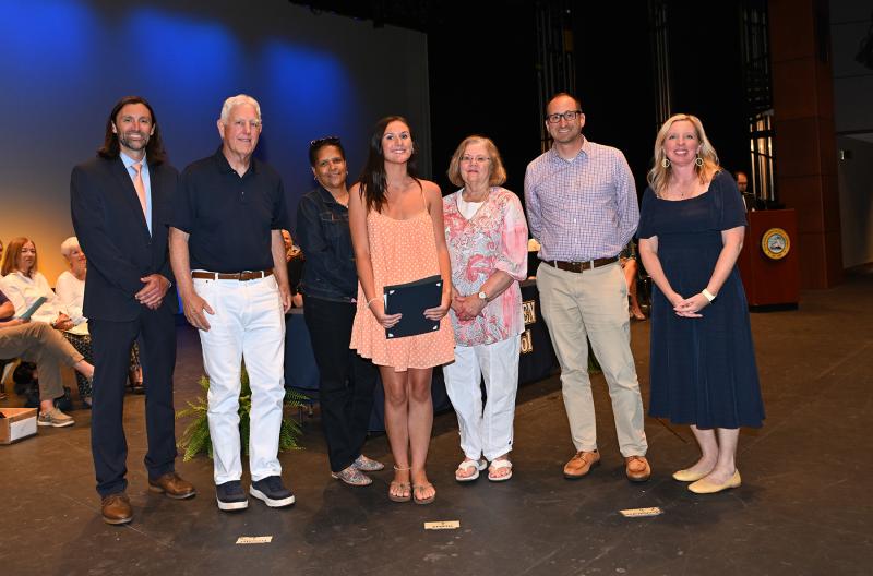 Kayla Droge received the Cape Henlopen Taxpayers for Fair Elections scholarship, the Darby Mowll, RN Nursing Scholarship, the Darlene Kay Rust Nursing Scholarship, the DE Institute for Healthcare Education Advancement Scholarlship, the George H. P. Smith Scholarship, the J.D. O'Connor Scholarship Fund, the Margaret Stafford Nursing Scholarship, the Optimist Club of Sussex County Essay Contest, the UD Presidential Scholarship, Women's Club of Milton Scholarship Award.