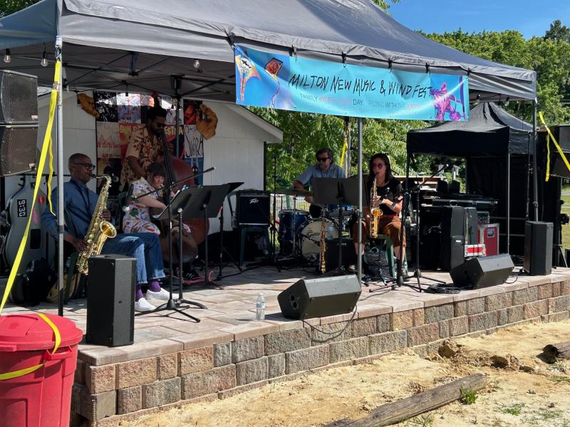 EVA, or Ensemble Volcanic Ash, performs at the New Music and Wind Festival in Milton June 1.