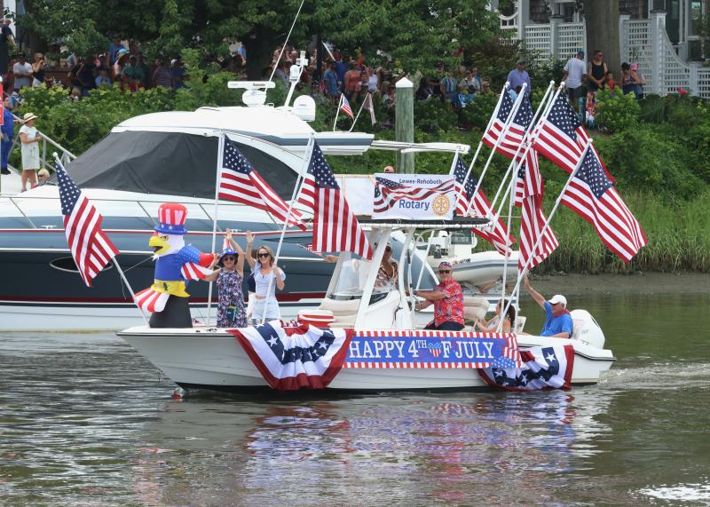 The Lewes-Rehoboth Rotary Club is well represented by Capt. Bill Huntley and his crew on boat No. 2.