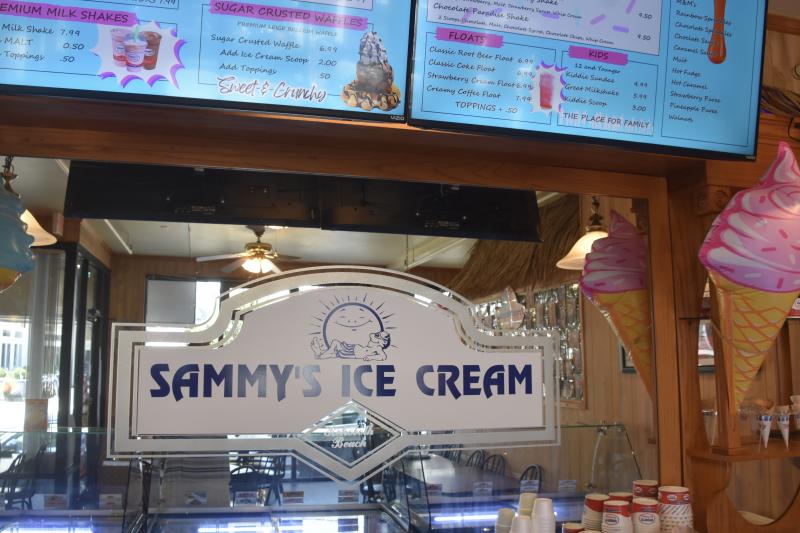 Sammy’s Ice Cream on Wilmington Avenue offers a variety of Hershey’s Ice Cream flavors and many other creative sweet treats.