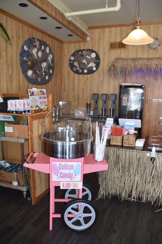 Owner Kevin Salameh says Sammy’s Ice Cream is the only place in Rehoboth that boasts a working cotton candy maker.