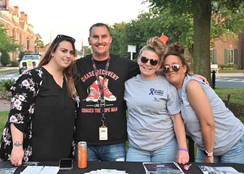 With Banyan Treatment Centers are (l-r) Lori Piaskowski, Patrick Horisk, April Matthews and Andri Decola.