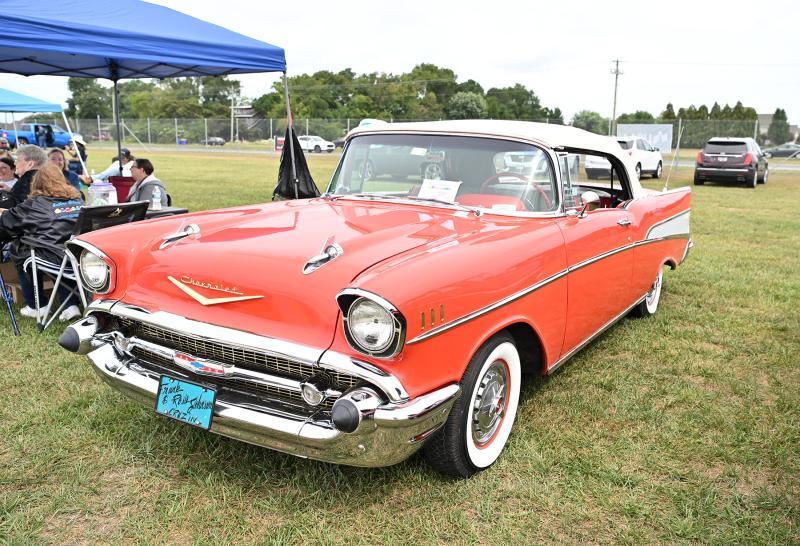 This 1957 Chevy convertible brought oohhs and aahhs from the crowd at the Southern Delaware Street Rod Association car show.