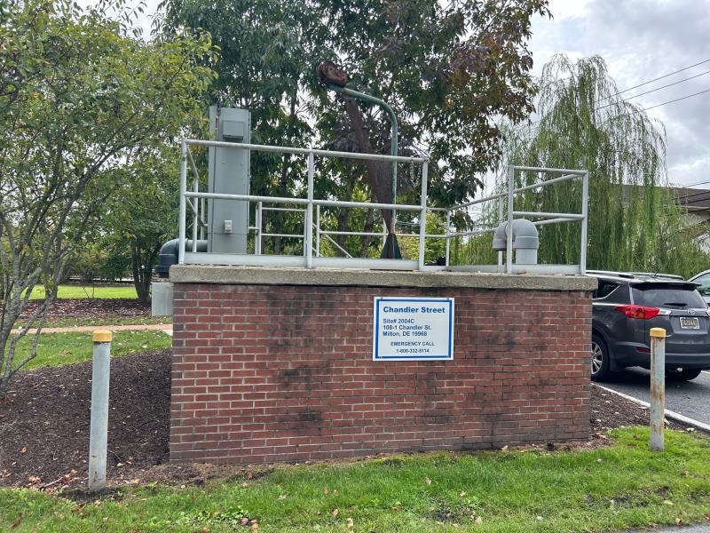 Artesian is set to begin upgrades to its wastewater pump station on Chandler Street in Milton. The project, which is scheduled for completion in March, is the first step in Artesian’s plan to move the town’s wastewater treatement away from the current Front Street plant and to Artesian’s future plant on Route 30. RYAN MAVITY PHOTO