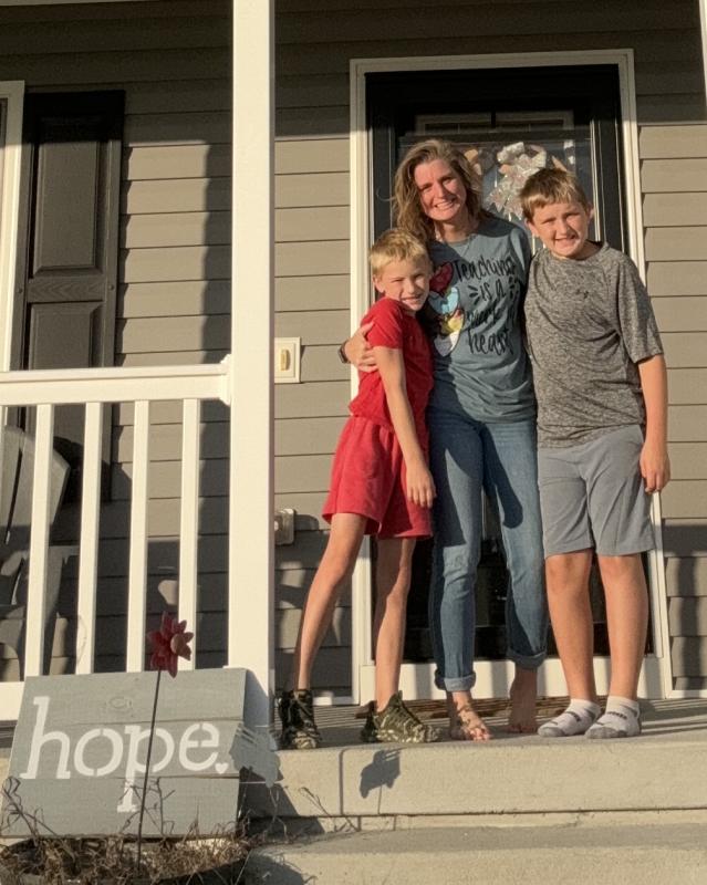 The first day of school is a true family affair for the Mills family. Carson Mills, left, is now a third grader at Milton Elementary, Kayla Mills is a paraeducator for Sussex Consortium Little Vikings and Landon Mills is a fifth grader at Milton Elementary. CHRISTOPHER MILLS PHOTO