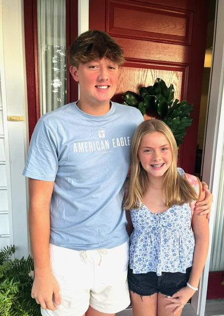 Jase Truitt is off to his senior year at Cape High while Jorja Truitt is headed to her seventh grade year at Beacon Middle. SUSANNE TRUITT PHOTO
