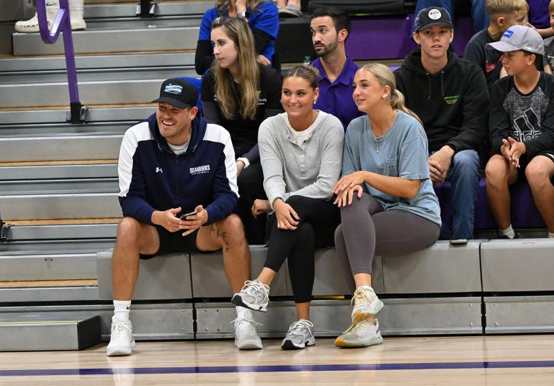 Sussex Academy assistant coaches were on hand to cheer for the Royals. Shown are (l-r) Casey Minard, Ellie Millaway and Lily Joyce.