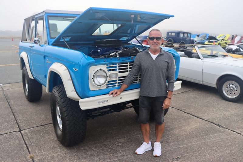 Tom Hartman of Milton said he bought his 1969 Ford Bronco for $7,000, ripped everything out and restored it close to original condition. It has some unique custom touches, like a step that drops down to make it easier to climb in.