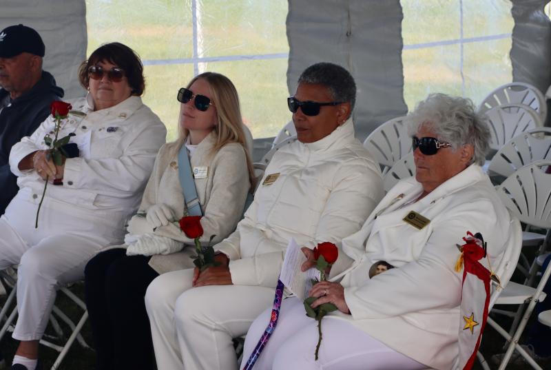 Gold Star Mothers were introduced at the opening ceremony. Shown are (l-r) Jody Faunce, Kristen Giordano, Joni Resilard and Donna Lowell.