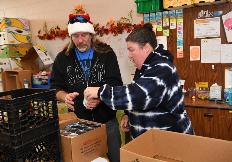 Eric and Cherith Snyder of the House of Mercy in Seaford feed 16 residents. They obtain food from the Epworth Food Pantry each week.