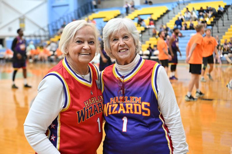 Event co-chairs Pat Campbell-White, left, and Gail Dejmal are both past presidents of Rehoboth Beach Sunrise Rotary Club.