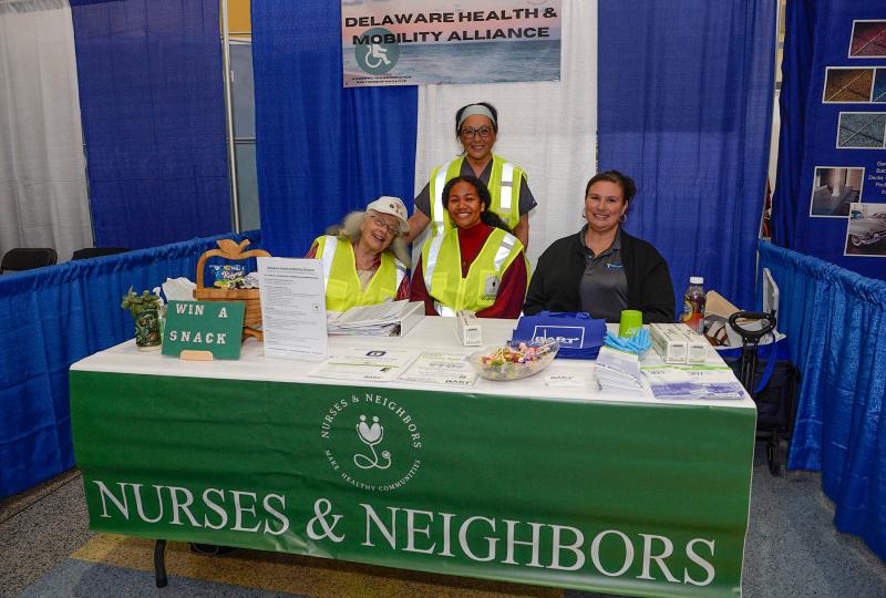Nursing & Neighbors staff are Bet Wong, in back, and (l-r) Rhona Prescott, Anna Patterson and Brittany Halfen.