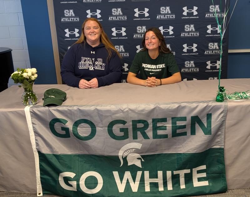 During her time at Sussex Academy, Rilyn Lehman had Caitlyn Hardy coaching her all four years; first as an assistant and this year as head coach.