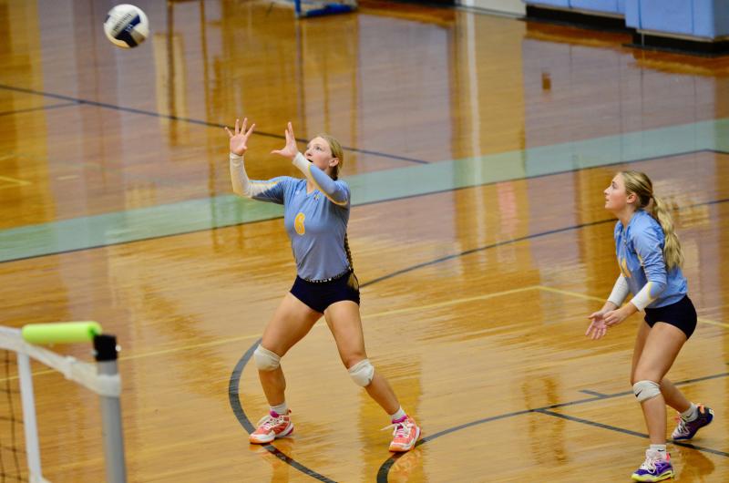 Cape coach Tyler Coupe said the play of Ava Calciano, left, and Mallory Terhune contributed to the 3-0 victory.