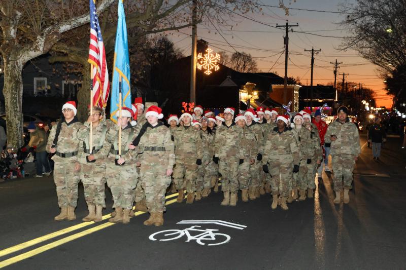 The Cape Henlopen High School Junior ROTC color guard was among the first to kick off the parade. They received honorable mention from the judges.