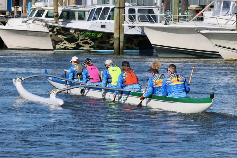 An unseasonably warm winter day was perfect for members of the canoe club to hit the water for their last training day of 2024.