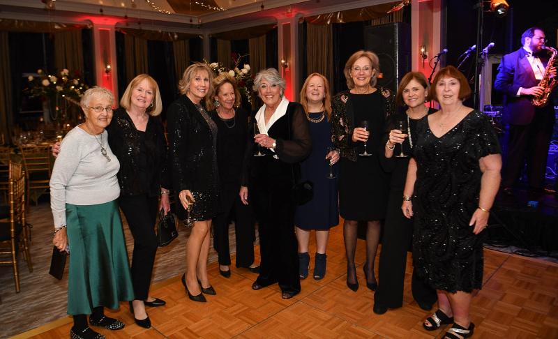 Friends posing for a picture are (l-r) Joanne Donnelly, Anna Flynn, Nancy Tolan, Gail Coles, Jen Heilmann, Robin Braver, Ellen Shea, Lois Anne, Bullen and Nancy Eick.