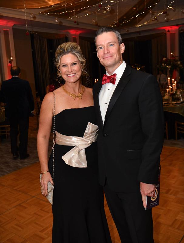 Cape Gazette publisher Chris Rausch arrives at the gala with his wife Alice.