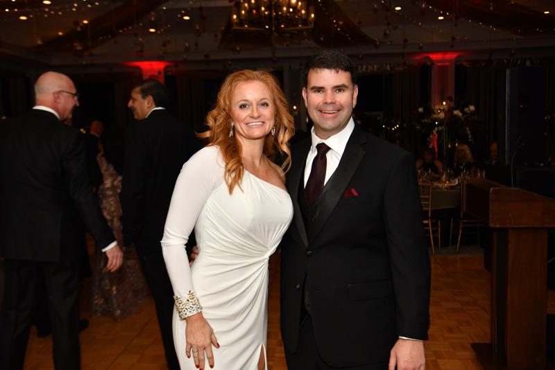 Jeff Chorman and his wife Molly have a great time at happy hour.