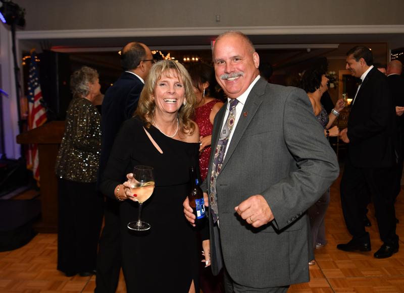 Terri and Bill Suess dance to the funky beat of The Funsters.