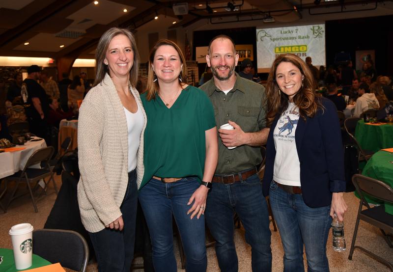 Enjoying conversation and libations are (l-r) Katie Harp, Ryan Ellis, John Harp and Jackie Popovich.