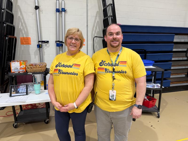 Jacqueline Sheridan and Frank Shockley are counselors at Mariner Middle School School and worked together to organize the career fair.