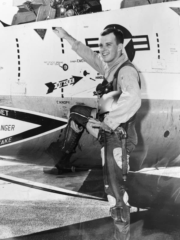 Jim O’Donnell began his Navy flight training in 1959. He flew some of the Navy’s modern jet fighters of the era. He was trained in conventional and nuclear weapons delivery, but he never saw combat. PHOTO COURTESY OF JIM O’DONNELL