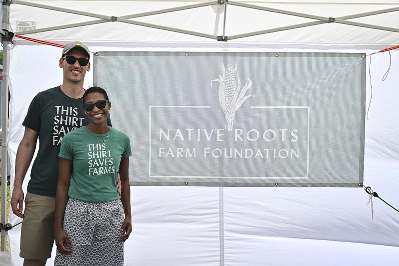 John Reyolds and Courtney Streett are co-founders of Native Roots Farm Foundation. Streett is also president/executive director of the organization as well as a member of the Nanticoke tribe.