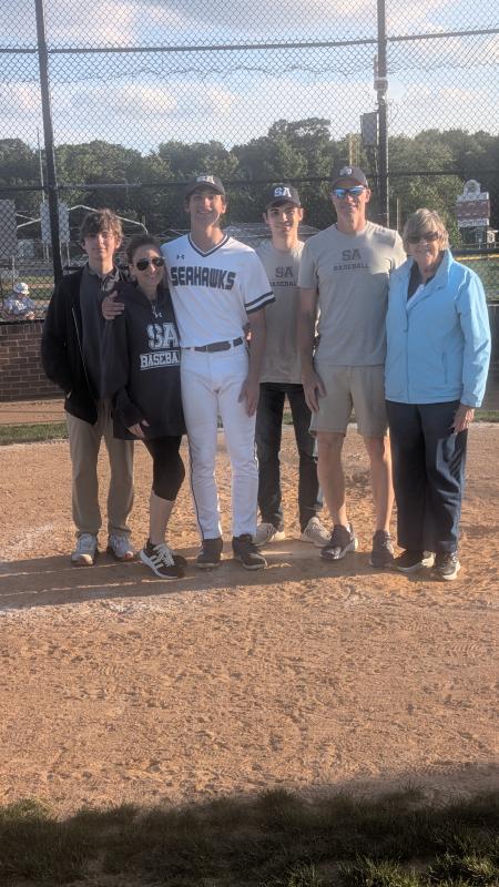 Seahawks senior Whitman Stout was celebrated with his brothers Wade and Wyatt, mom Cher, dad Jon and grandmother Elaine.