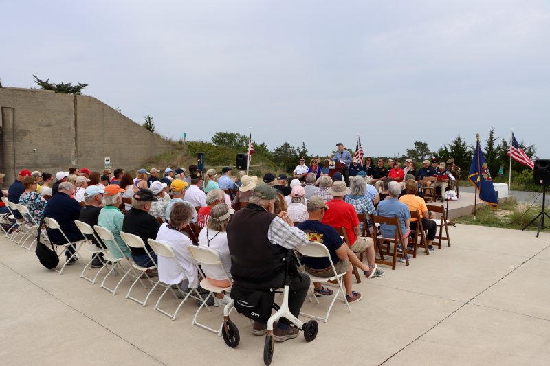 A ceremony was held on the Fort Miles Museum overlook June 6, commemorating the 81st anniversary of the D-Day invasion. The invasion was the beginning of the liberation of Europe in World War II. The museum overlook is 86 feet above the beach, about the same height as the cliffs above the Normandy beaches. BILL SHULL PHOTOS
