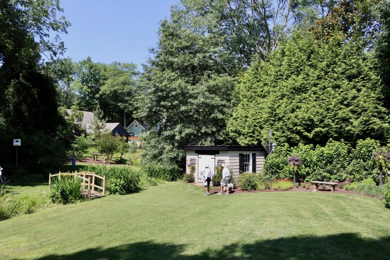 Part of the backyard at 15 DeVries Circle, which was stop No. 6 on the 34th annual Lewes Garden Tour, sponsored by the Lewes Chamber of Commerce. A total of 10 private and public spaces were open to visitors this year.