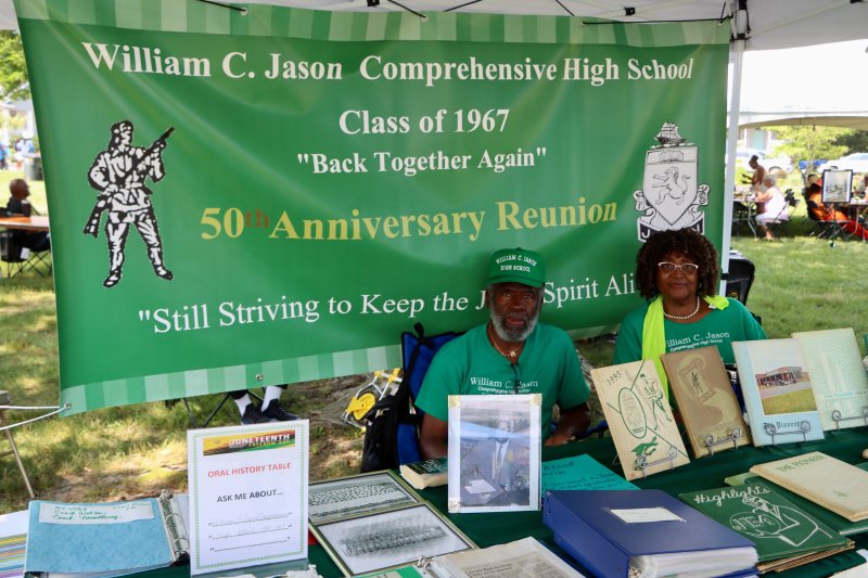 Richard and Janie Miller represent William C. Jason Comprehensive High School alumni, the first African American secondary school in Delaware. They said they are getting ready for the 75th anniversary celebration in October.