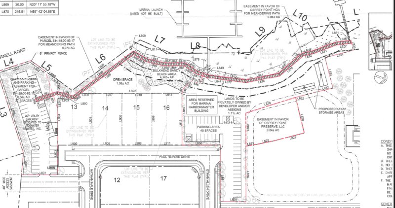 The revised final site plan that developer Osprey Point Preserve LLC submitted to the Sussex County Planning & Zoning Commission in January. P&Z commissioners determined enough changes had been made that another public hearing should be held. No hearing had been scheduled as of June 16. SUSSEX COUNTY IMAGE