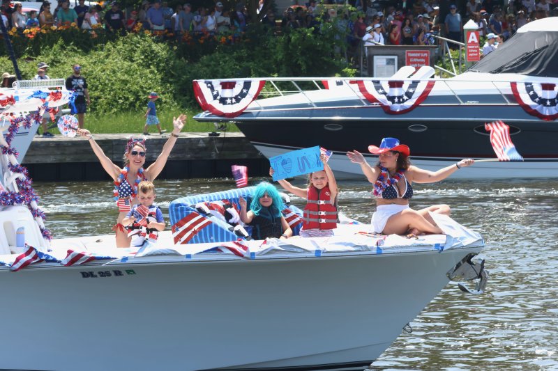 “I Love the USA” is the message from the folks aboard the Triple Threat. Capt. Will Emmert is celebrating his birthday.