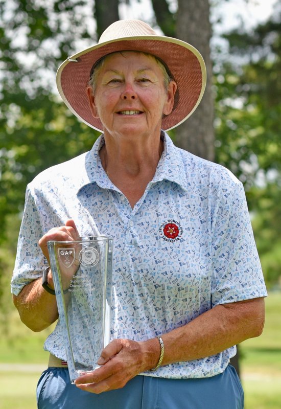 Sueann Bennett of Cripple Creek Country Club won the Delaware Super-Senior Women’s Championship at The Rookery Aug. 12.