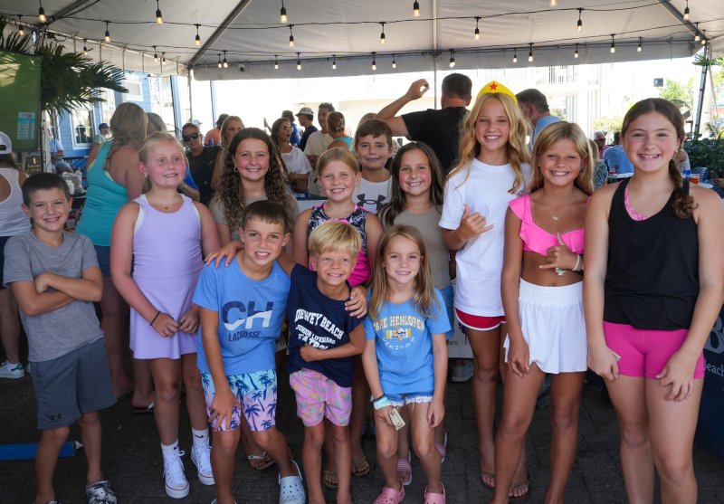 There was plenty of entertainment for the kids. Shown in back are (l-r) Lyon Creasey, Parker Miller, Alivia Hickman, Hayden Luff, Cohen Luff, Everly Hickman, Mia Watts, Raelee Lingo and Gianna Creasey. In front are Porter Marvin, Cannon Lingo and Averie Marvin.