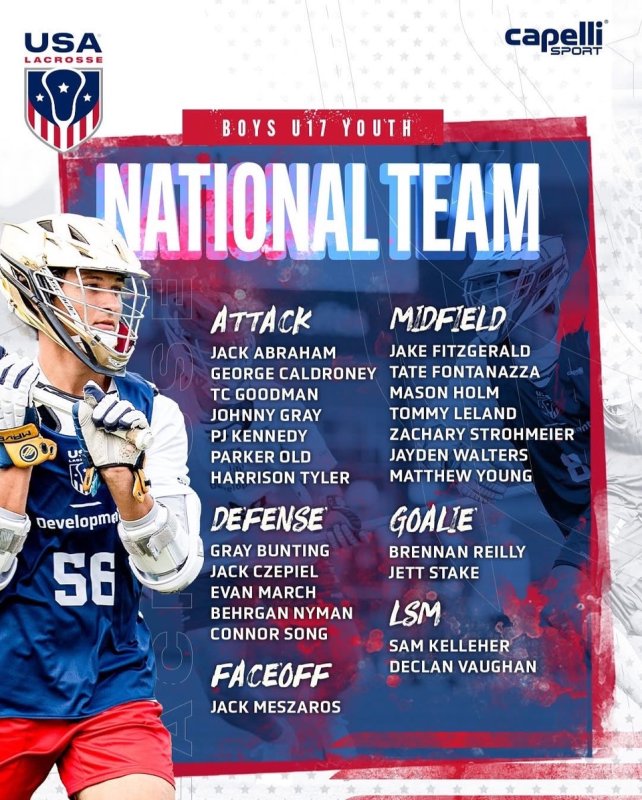 Taco Meszaros will be relied on to take most of the face-offs in the upcoming tournaments. SUBMITTED PHOTO