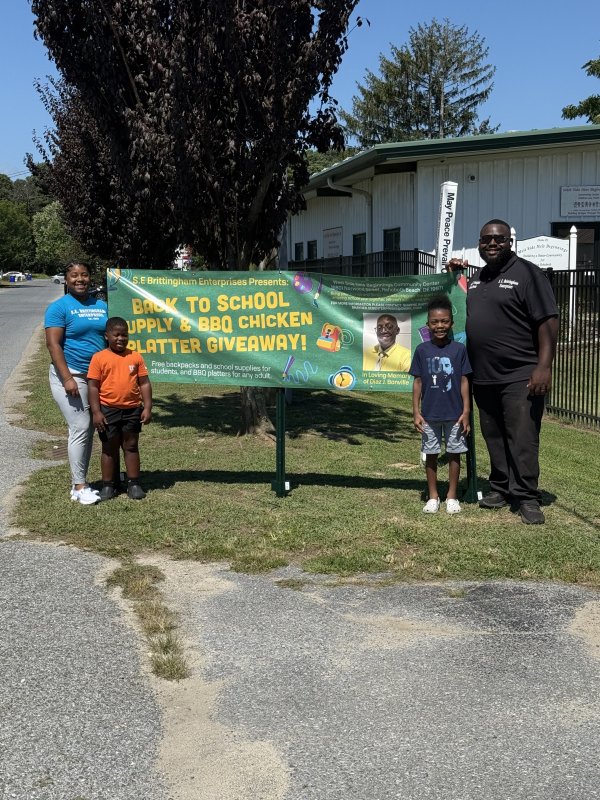 Shayne Brittingham’s family. Shown are (l-r) wife I’Myia Brittingham, son Ja’Siah and nephew Mason Brittingham. SUBMITTED PHOTO