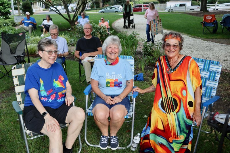 Enjoying a beautiful evening at the British Invasion event are (l-r) Mary LeTellier, Pam Brown and Dawnel White.