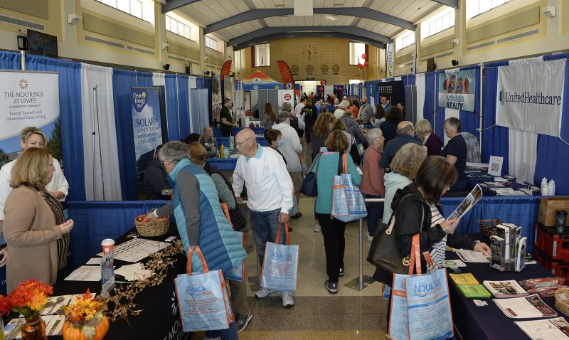 Nearly 1,000 visitors attended last year’s 55+ Expo at Cape Henlopen High School. DAN COOK PHOTO