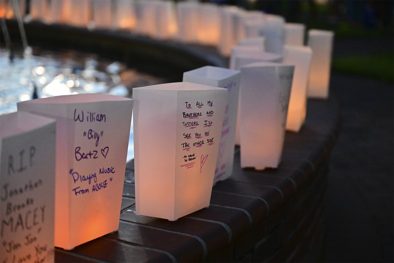“To all my bothers and sisters, I’ll see you on the other side. As above, so below.” A memorial left for those lost to addiction.