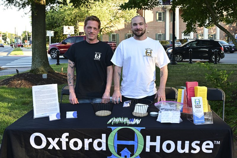 Will Finerty, left, and Nick Pruden are with the Oxford House, a peer-run house supporting recovery.