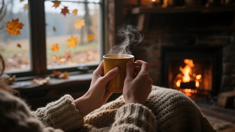 Enjoying simpler things like a cup of good coffee can boost spirits. SOURCE: ADOBE STOCK/riedoak